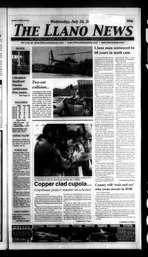 The Llano News (Llano, Tex.), Vol. 118, No. 43, Ed. 1 Wednesday, July 26, 2006