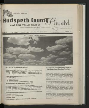 Primary view of object titled 'Hudspeth County Herald and Dell Valley Review (Dell City, Tex.), Vol. 47, No. 48, Ed. 1 Friday, August 1, 2003'.