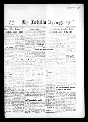 The Cotulla Record (Cotulla, Tex.), Vol. 77, No. 19, Ed. 1 Friday, July 5, 1974