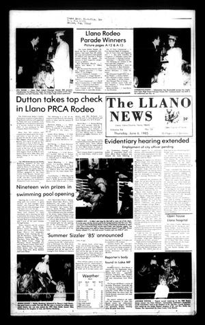 The Llano News (Llano, Tex.), Vol. 94, No. 32, Ed. 1 Thursday, June 6, 1985