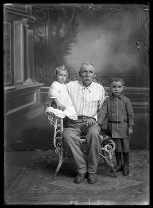 [Portrait of Buck Perkins and Children]