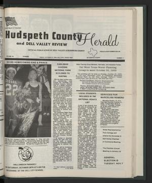 Primary view of object titled 'Hudspeth County Herald and Dell Valley Review (Dell City, Tex.), Vol. 44, No. 7, Ed. 1 Friday, October 27, 2000'.