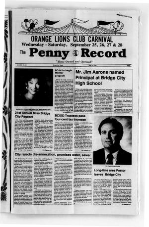 The Penny Record (Bridge City, Tex.), Vol. 33, No. 20, Ed. 1 Tuesday, September 24, 1991
