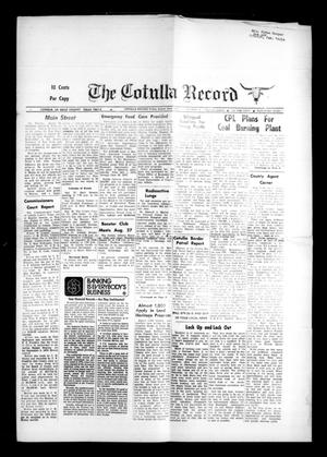 The Cotulla Record (Cotulla, Tex.), Vol. 77, No. 26, Ed. 1 Friday, August 23, 1974