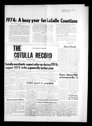 The Cotulla Record (Cotulla, Tex.), Vol. 77, No. 45, Ed. 1 Friday, January 3, 1975