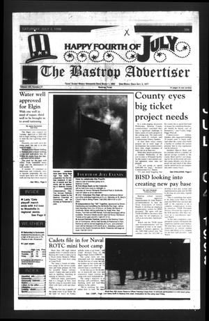 Primary view of object titled 'The Bastrop Advertiser (Bastrop, Tex.), Vol. 145, No. 37, Ed. 1 Saturday, July 4, 1998'.