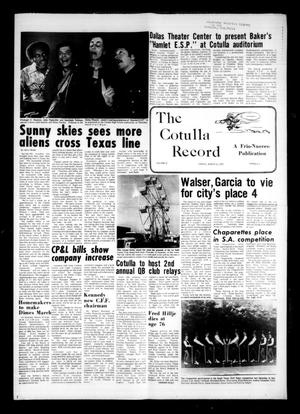 Primary view of object titled 'The Cotulla Record (Cotulla, Tex.), Vol. 11, No. 2, Ed. 1 Friday, March 11, 1977'.