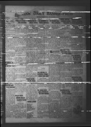 Primary view of object titled 'Brenham Daily Banner-Press (Brenham, Tex.), Vol. 42, No. 250, Ed. 1 Tuesday, January 19, 1926'.