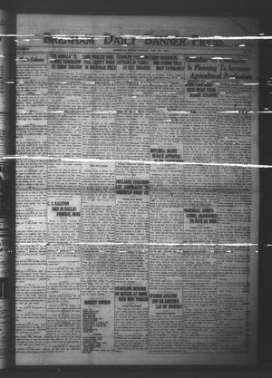 Primary view of object titled 'Brenham Daily Banner-Press (Brenham, Tex.), Vol. 42, No. 256, Ed. 1 Tuesday, January 26, 1926'.