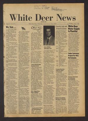 Primary view of object titled 'White Deer News (White Deer, Tex.), Vol. 21, No. 16, Ed. 1 Thursday, July 3, 1980'.