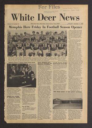 White Deer News (White Deer, Tex.), Vol. 13, No. 30, Ed. 1 Thursday, September 7, 1972