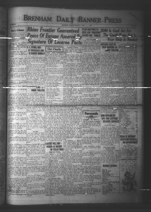 Brenham Daily Banner-Press (Brenham, Tex.), Vol. 42, No. 210, Ed. 1 Tuesday, December 1, 1925
