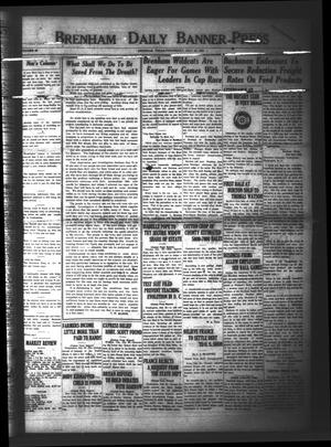 Brenham Daily Banner-Press (Brenham, Tex.), Vol. 42, No. 99, Ed. 1 Wednesday, July 22, 1925