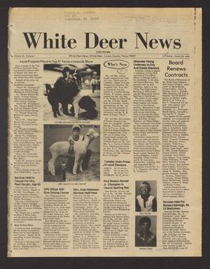 Primary view of object titled 'White Deer News (White Deer, Tex.), Vol. 21, No. 1, Ed. 1 Thursday, March 20, 1980'.