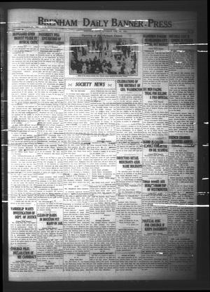 Brenham Daily Banner-Press (Brenham, Tex.), Vol. 40, No. 279, Ed. 1 Saturday, February 23, 1924