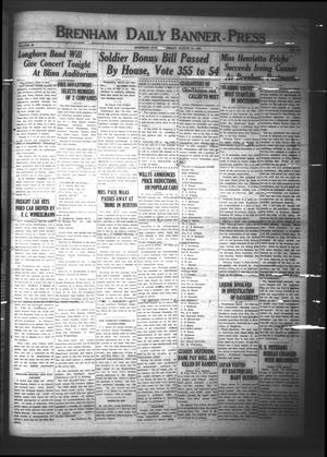 Brenham Daily Banner-Press (Brenham, Tex.), Vol. 40, No. 399, Ed. 1 Tuesday, March 18, 1924
