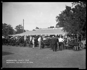 Primary view of object titled '[Group at Washington County Fair]'.