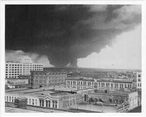 [The view from Galveston after the 1947 Texas City Disaster]