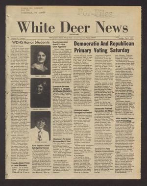 Primary view of object titled 'White Deer News (White Deer, Tex.), Vol. 21, No. 7, Ed. 1 Thursday, May 1, 1980'.