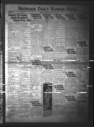 Brenham Daily Banner-Press (Brenham, Tex.), Vol. 40, No. 244, Ed. 1 Saturday, January 12, 1924