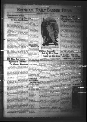 Brenham Daily Banner-Press (Brenham, Tex.), Vol. 41, No. 77, Ed. 1 Wednesday, June 25, 1924