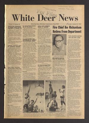 Primary view of object titled 'White Deer News (White Deer, Tex.), Vol. 12, No. 50, Ed. 1 Thursday, January 27, 1972'.