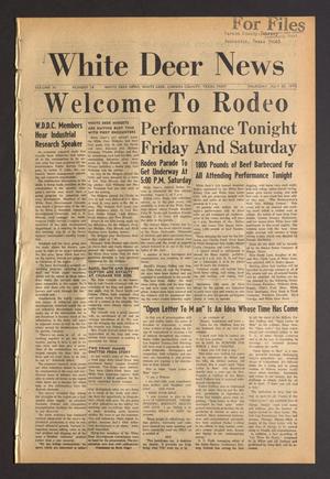 White Deer News (White Deer, Tex.), Vol. 11, No. 24, Ed. 1 Thursday, July 30, 1970
