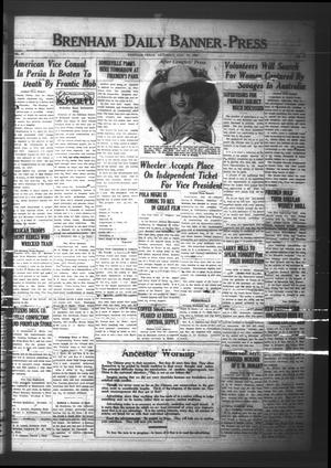 Brenham Daily Banner-Press (Brenham, Tex.), Vol. 41, No. 97, Ed. 1 Saturday, July 19, 1924
