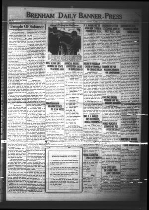 Brenham Daily Banner-Press (Brenham, Tex.), Vol. 41, No. 108, Ed. 1 Friday, August 1, 1924