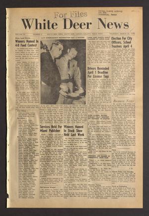 White Deer News (White Deer, Tex.), Vol. 11, No. 6, Ed. 1 Thursday, March 26, 1970