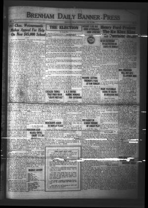 Brenham Daily Banner-Press (Brenham, Tex.), Vol. 41, No. 130, Ed. 1 Wednesday, August 27, 1924