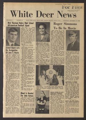 White Deer News (White Deer, Tex.), Vol. 11, No. 44, Ed. 1 Thursday, December 17, 1970