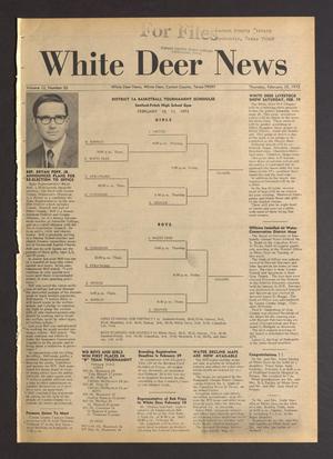 White Deer News (White Deer, Tex.), Vol. 12, No. 52, Ed. 1 Thursday, February 10, 1972