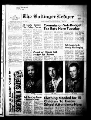 The Ballinger Ledger (Ballinger, Tex.), Vol. 80, No. 14, Ed. 1 Thursday, September 22, 1966