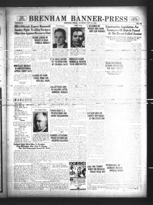 Brenham Banner-Press (Brenham, Tex.), Vol. 50, No. 179, Ed. 1 Saturday, October 21, 1933