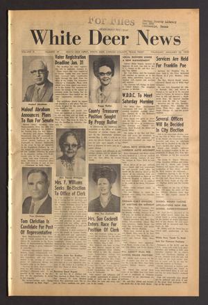 White Deer News (White Deer, Tex.), Vol. 10, No. 49, Ed. 1 Thursday, January 22, 1970