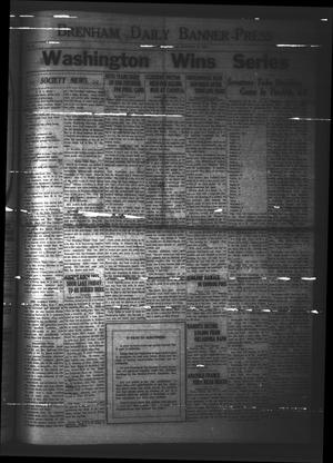 Brenham Daily Banner-Press (Brenham, Tex.), Vol. 41, No. 167, Ed. 1 Friday, October 10, 1924