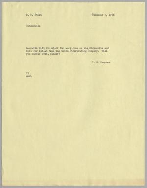 [Letter from I. H. Kempner to G. A. Stirl, December 7, 1956]