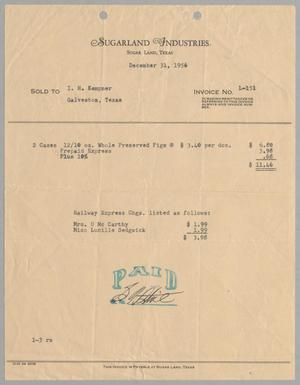[Invoice for Figs, December 31, 1956]