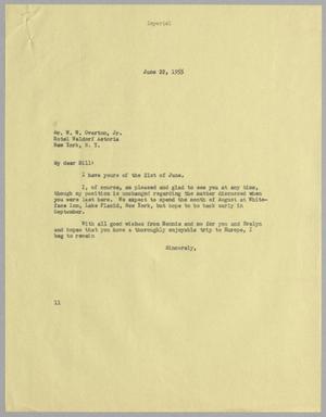[Letter from I. H. Kempner to W. W. Overton, Jr., June 22, 1955]