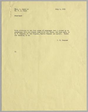 [Letter from I. H. Kempner to Thomas L. James & Gus A. Stirl, July 8, 1955]