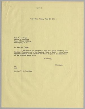 [Letter from I. H. Kempner to W. R. Poage, June 22, 1955]