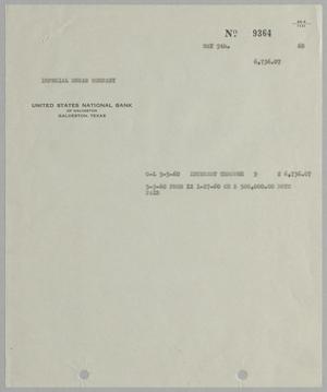 [Invoice for Interest, May 5, 1960]