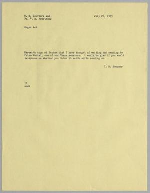 [Letter from I. H. Kempner to W. H. Louviere & R. M. Armstrong, July 25, 1955]