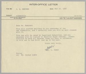 [Letter from Thomas L. James to I. H. Kempner, May 17, 1956]