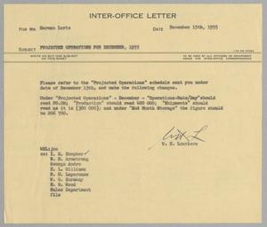 [Letter from W. H. Louviere to Herman Lurie, December 15, 1955]