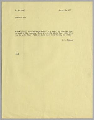 [Letter from I. H. Kempner to G. A. Stirl, April 27, 1955]