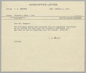 [Letter from L. H. Bailey to I. H. Kempner, January 6, 1955]