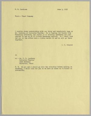 [Letter from I. H. Kempner to W. H. Louviere, June 3, 1955]