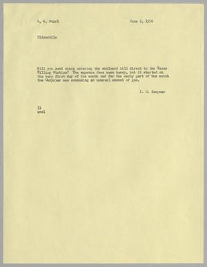 [Letter from I. H. Kempner to G. A. Stirl, June 2, 1956]